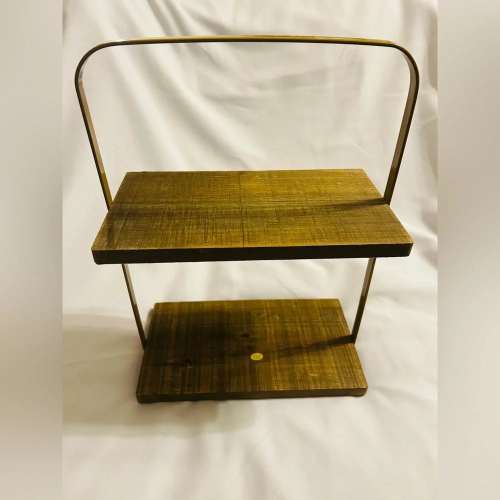 Rustic Brown Wooden Wall Shelf
